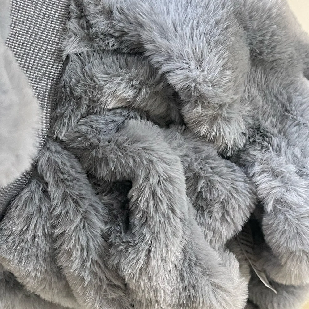 Faux Fur Textured Throw